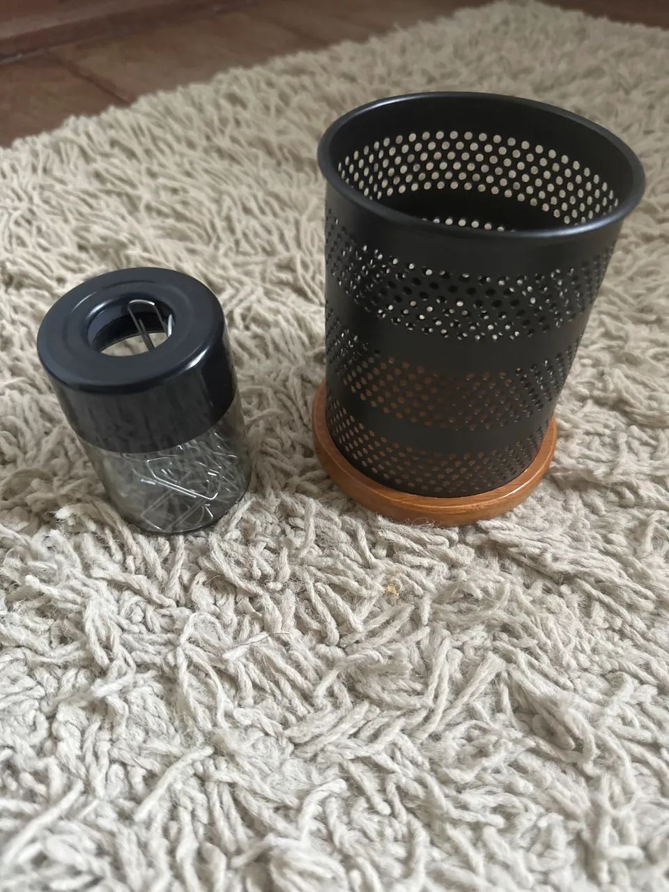 Porta lápis e Clips tok&stok preto