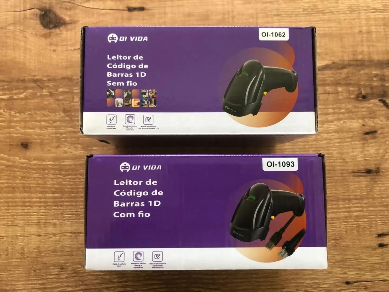 Leitor de Código de Barras 1D Sem Fio DI VIDA OI-1062 - Foto 3