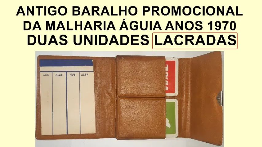 Dois antigos baralhos malharia Águia. - Foto 3