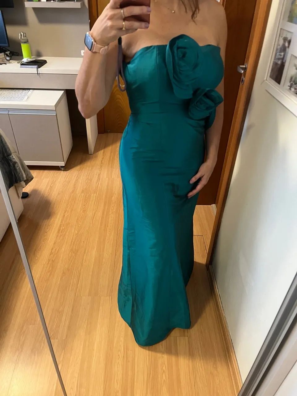 Vestido Longo baile Verde Esmeralda  Gorgeous TAM  - Foto 3