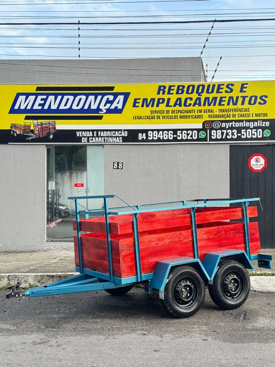 Carretinha entregamos emplacada