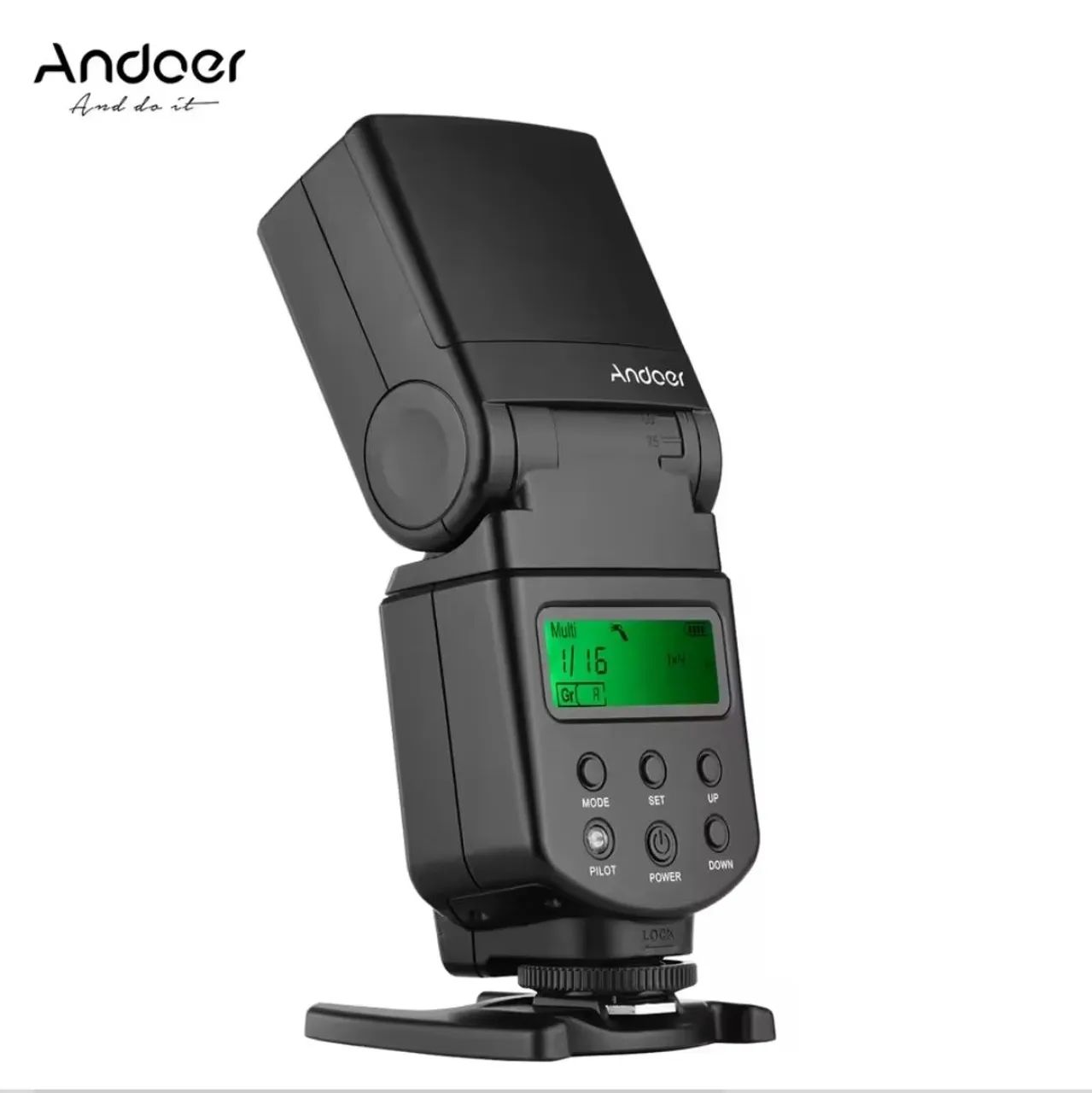 Flash Andoer Speedlite GN40 com LED 