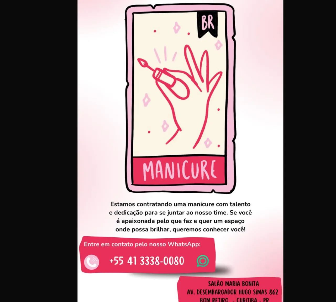 Vaga para manicure - Bom Retiro Curitiba  - Foto 2
