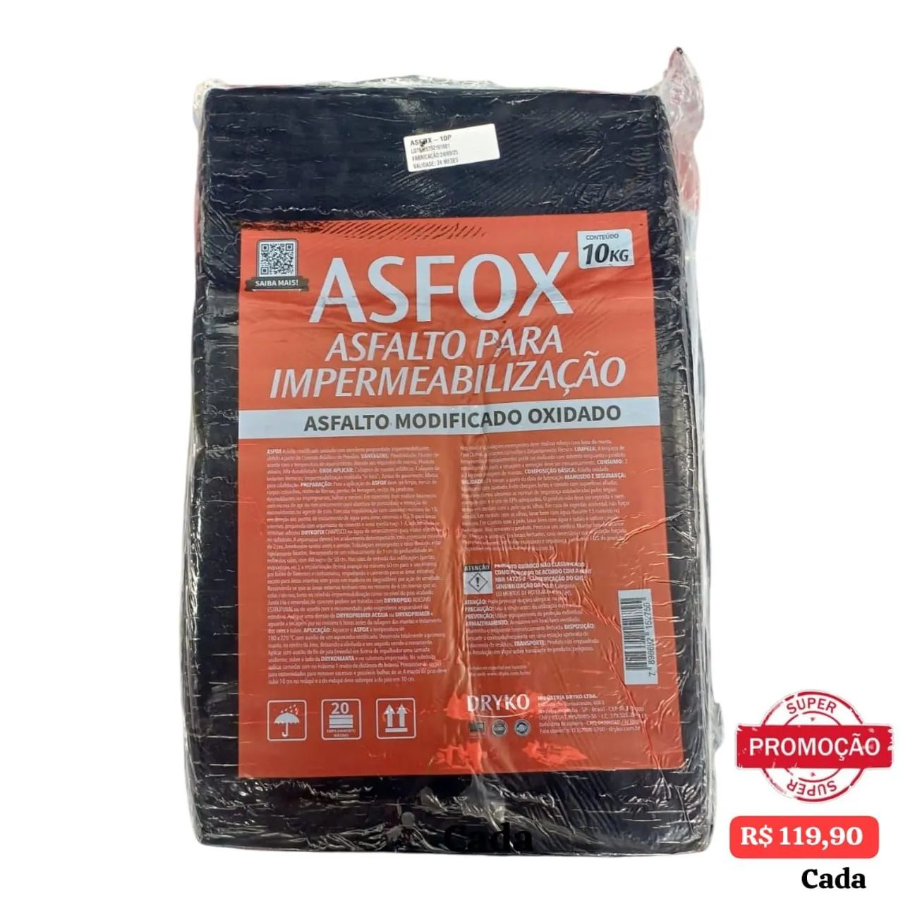 Pixe Asfálto Modificado Oxidado 10Kg