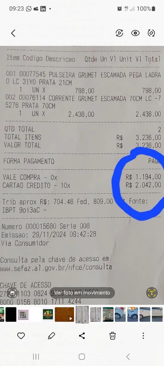 Pulseira e Corrente Grumet Prata