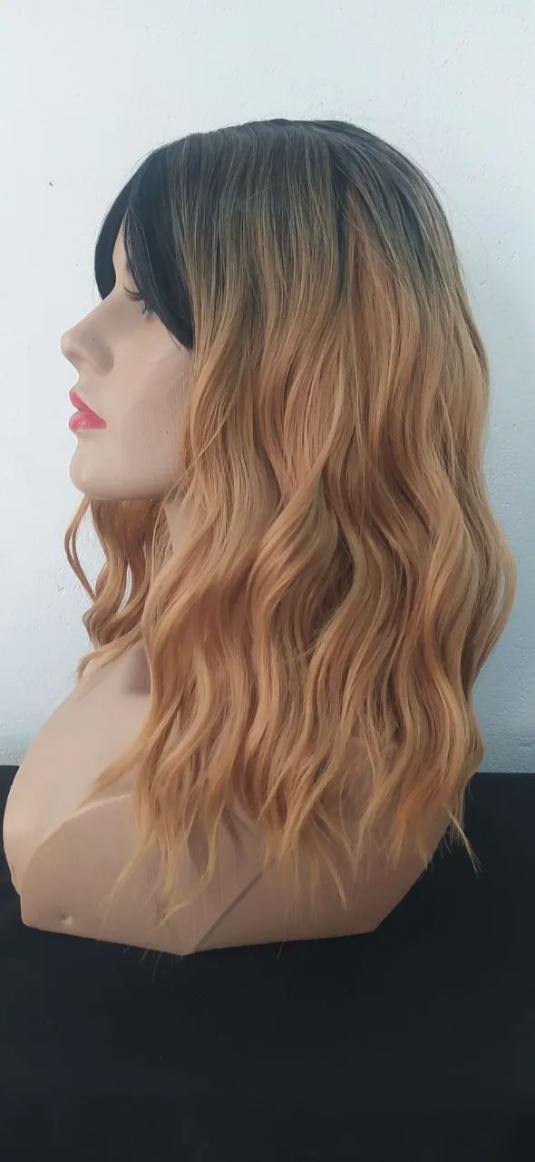 Peruca loira ondulada - Foto 5