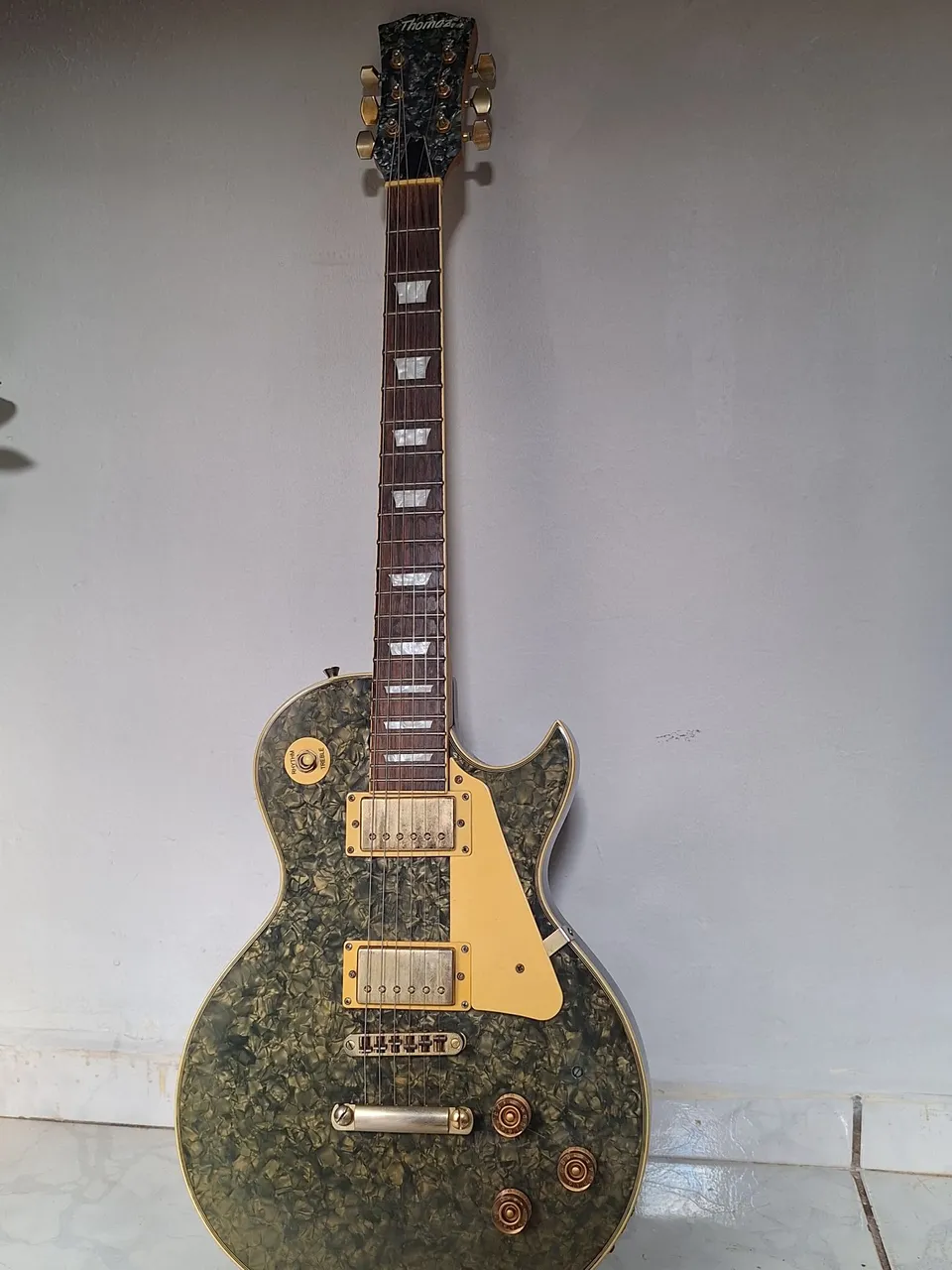Guitarra Elétrica Teg 350s Verde Thomaz