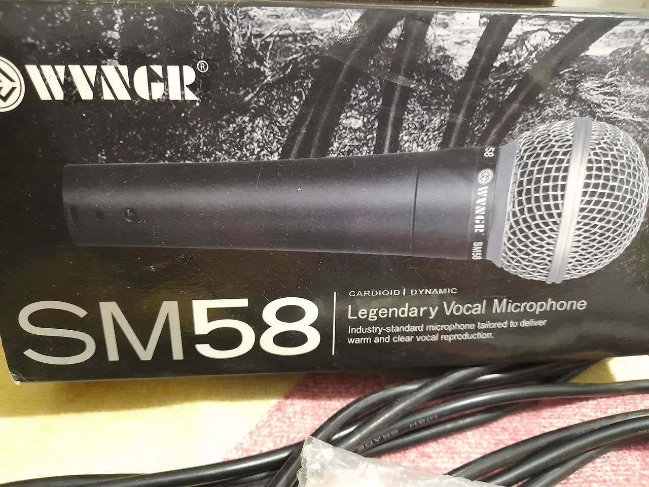 Microfone Vocal SM58 WYNGR - Novo - Foto 3