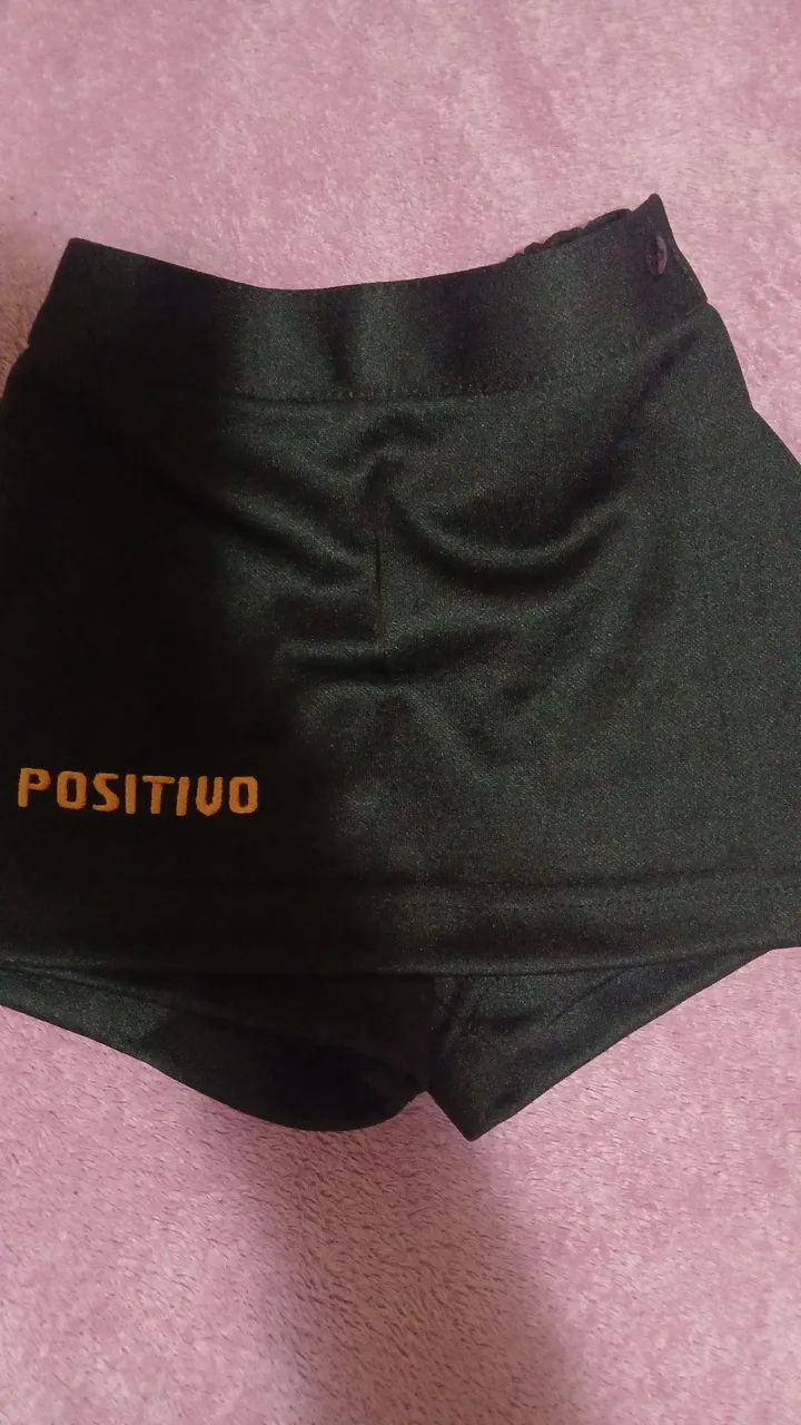Short Saia Infantil Preto Positivo
