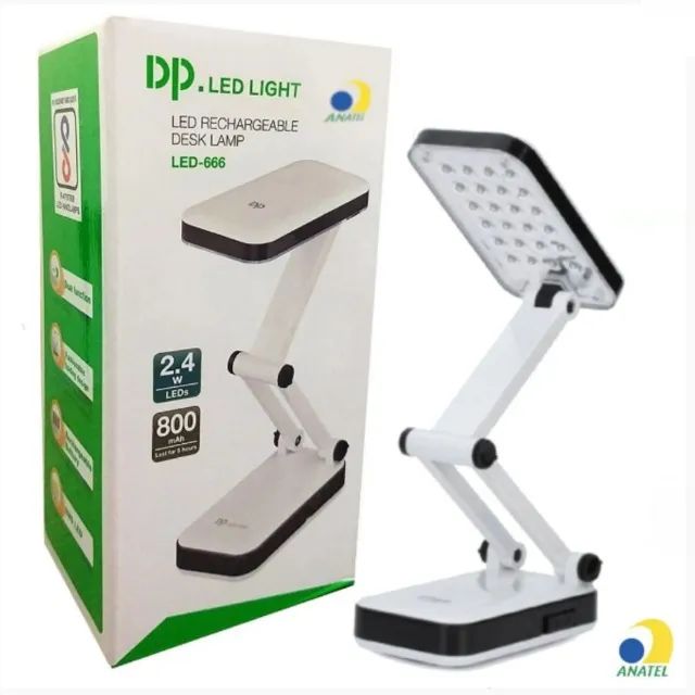 Luminária Recarregável Portátil Abajur Mesa de Led Articulável Aproveite - Foto 4