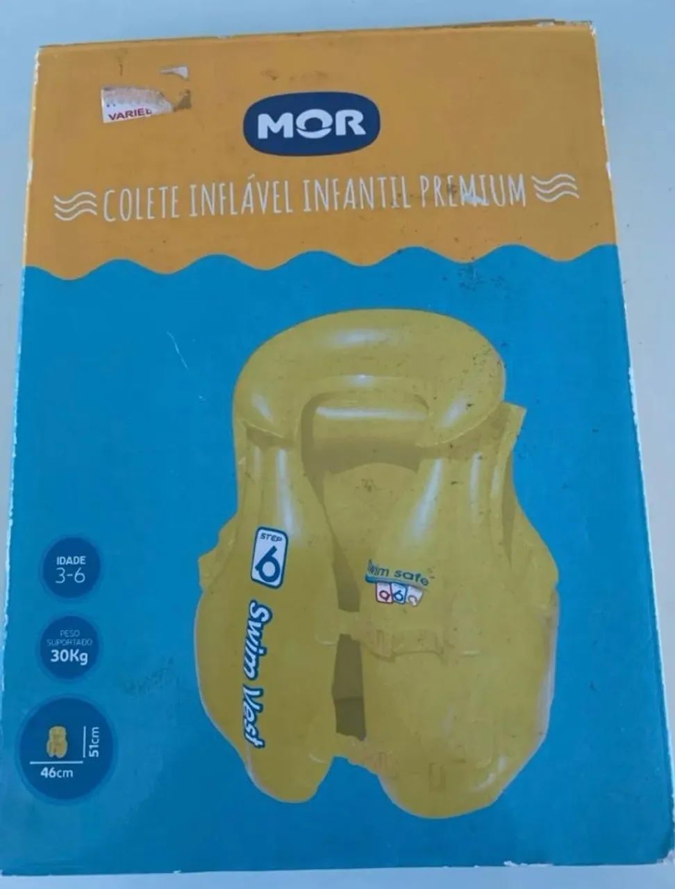 Colete inflável Bóia NOVO para piscina infantil