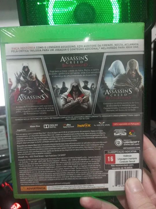 Assassins Creed The Ezio Collection Xbox One series x game jogo xone lacrado - Foto 3
