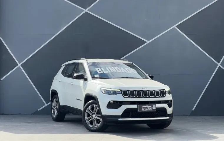 (BLINDADO) Jeep Compass Longitude 2023 1.3 Turbo T270, Multimídia Carplay