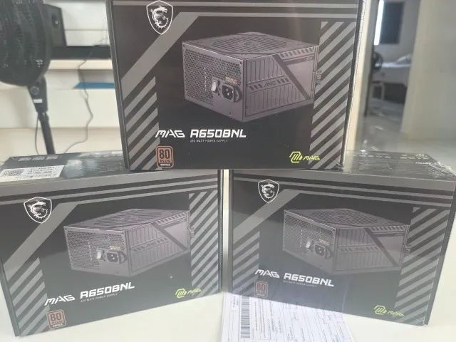 FONTE 650w MSI Nova Lacrada com Garanita e Nota Fiscal