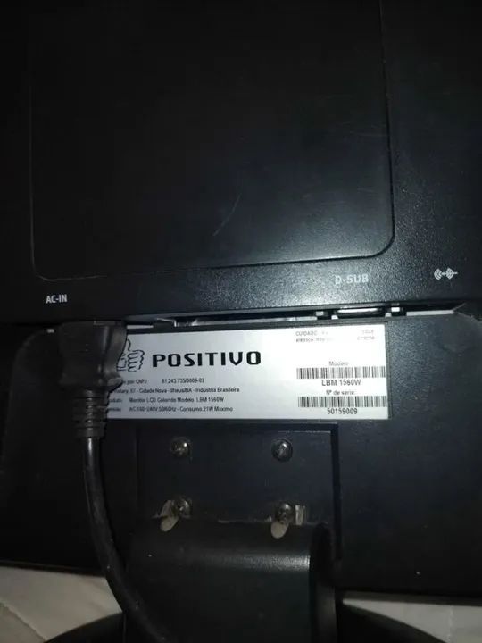 Monitor 15 polegadas POSITIVO LCD 1560W widescreen - Foto 3