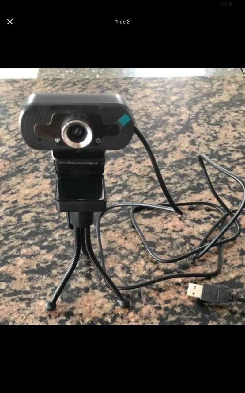 Câmera Web para Streaming com Tripé