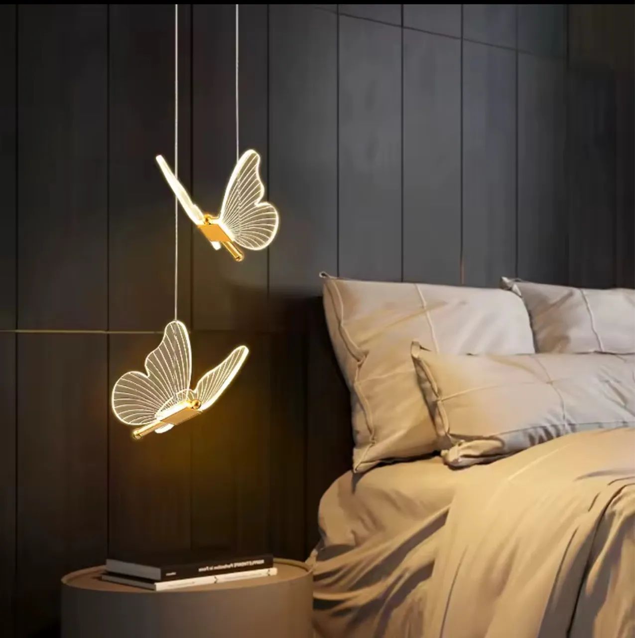 Lustre Moderno Borboleta LED - Iluminação Sofisticada
