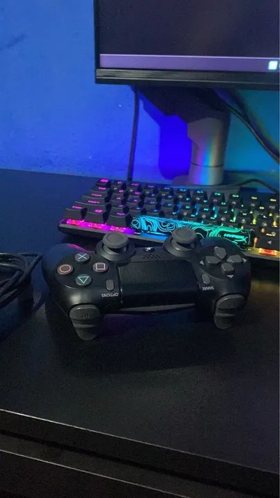 Controle de ps4 original + cabo - Foto 2