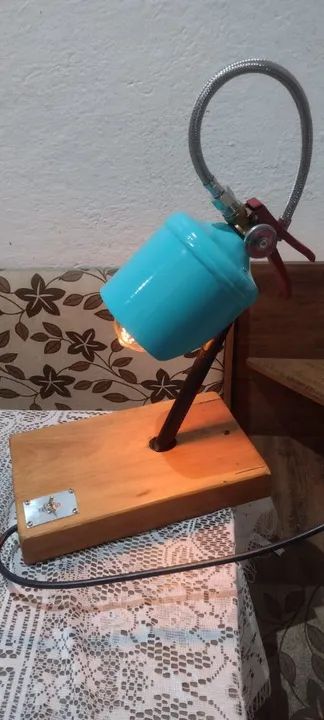 Luminária de Extintor Vintage - Foto 3