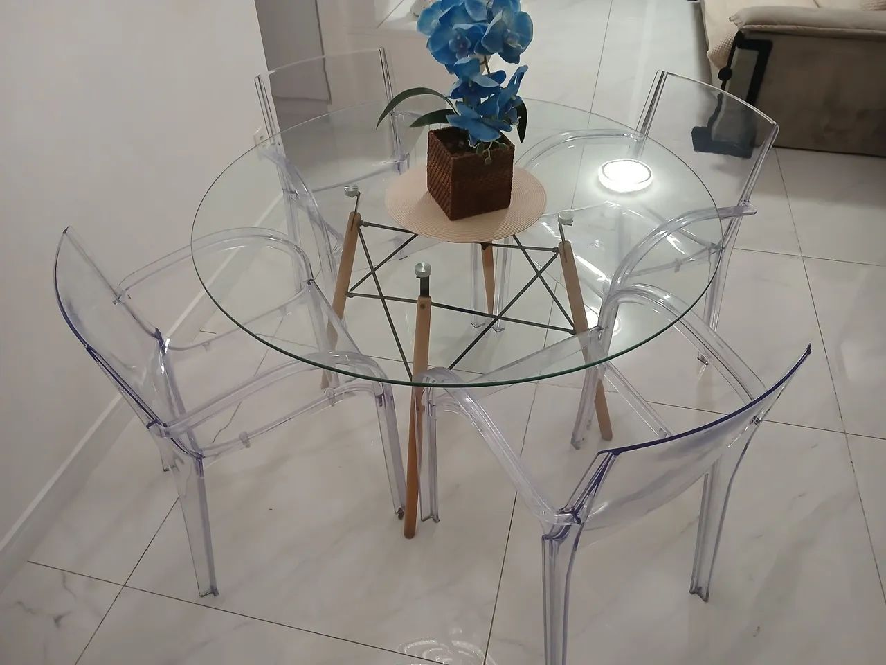 Conjubto de 4 Cadeiras Tramontina Modelo Cristal sem mesa