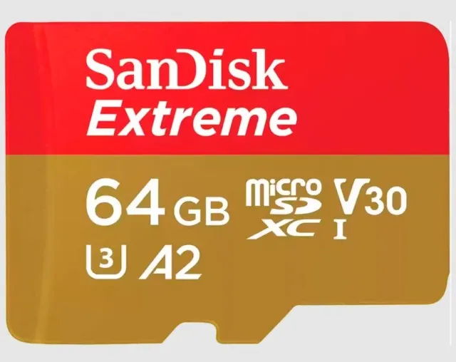 CARTÃO MICRO SD SANDISK EXTREME, capacidade de 32GB, 64GB, 128GB ou 256GB - NOVO , Lacrado