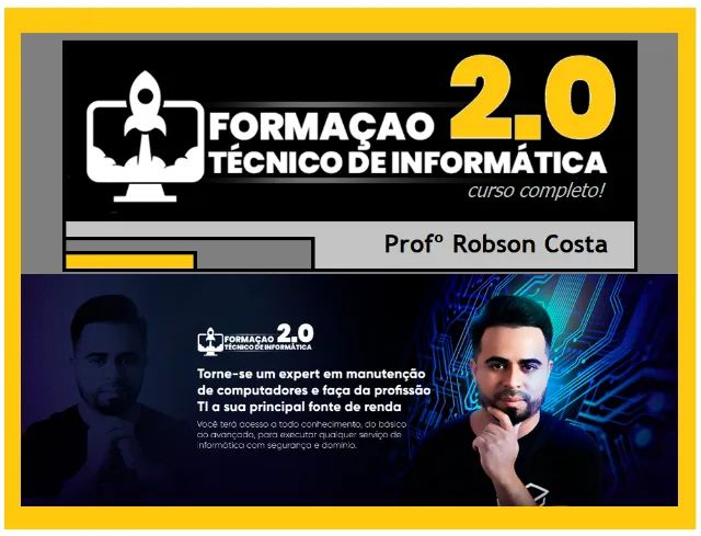 Formação Técnico em Informática 2.0 - Robson Costa - Foto 2