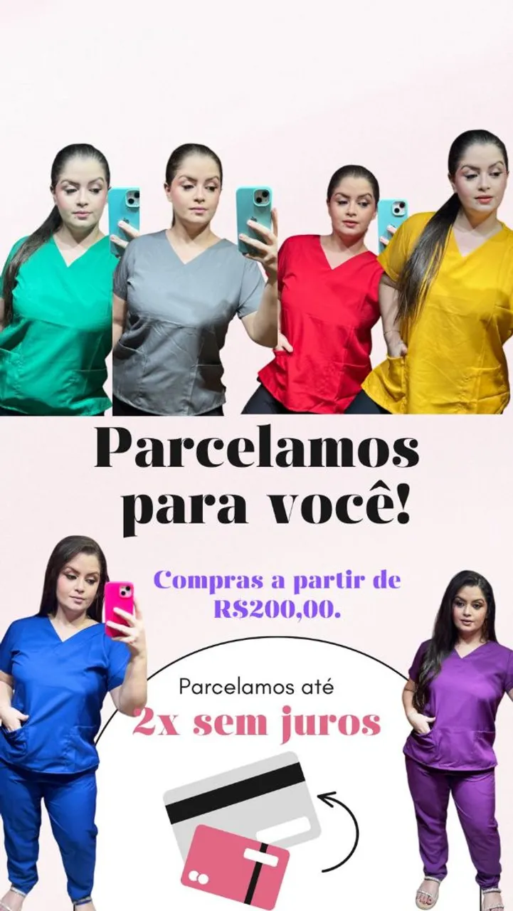 Conjunto privativo - Uniforme Profissional - 2x sem juros