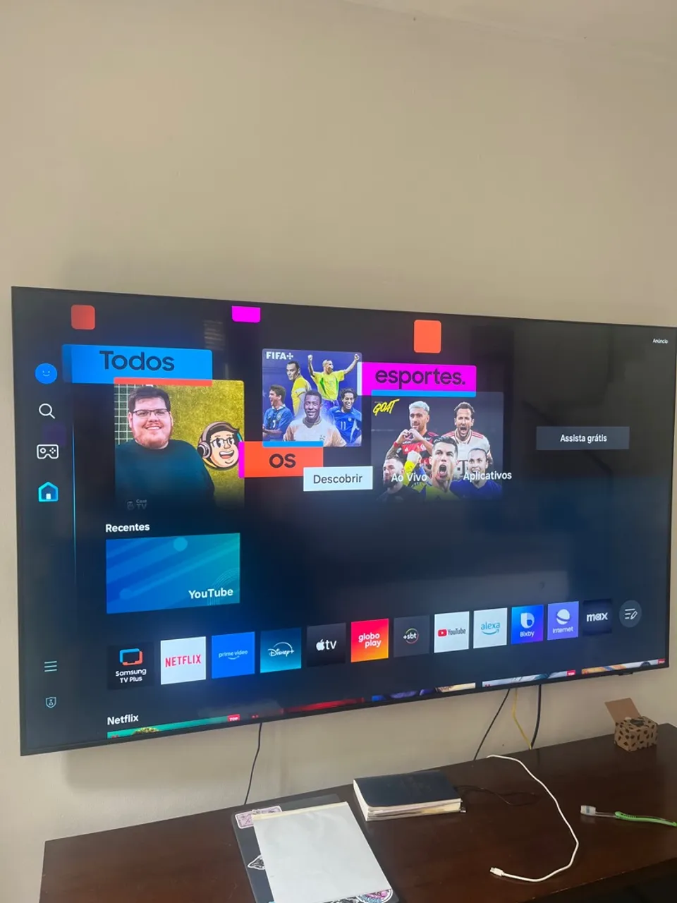 Tv Samsung 75 polegadas com game imbutido