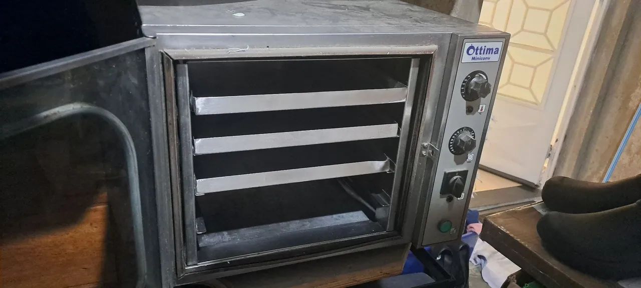 Forno eletrico a vapor miniconv pratica analógico com vapor 35x35 - Foto 5