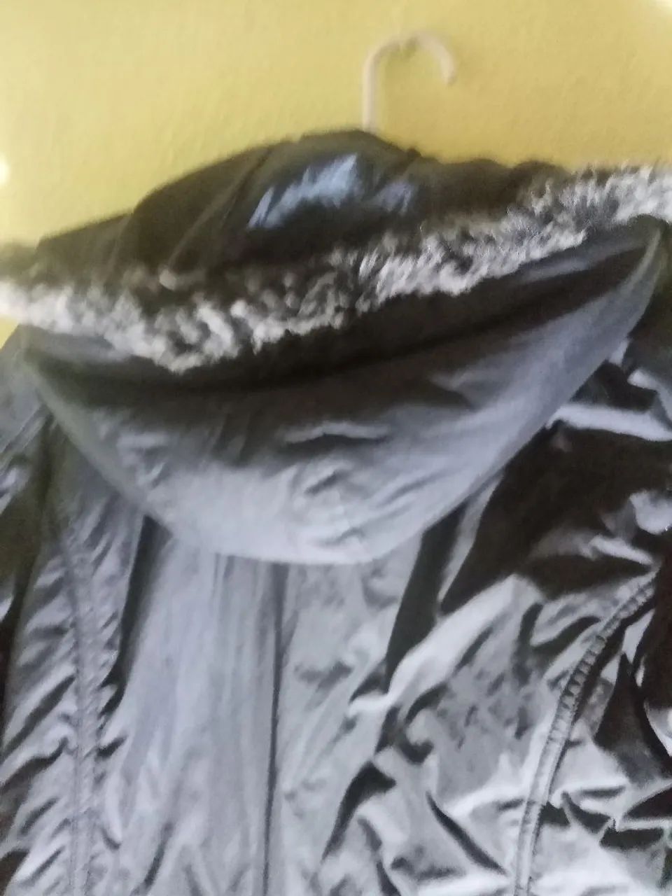 Casaco sobretudo de inverno feminino com capuz  - Foto 3