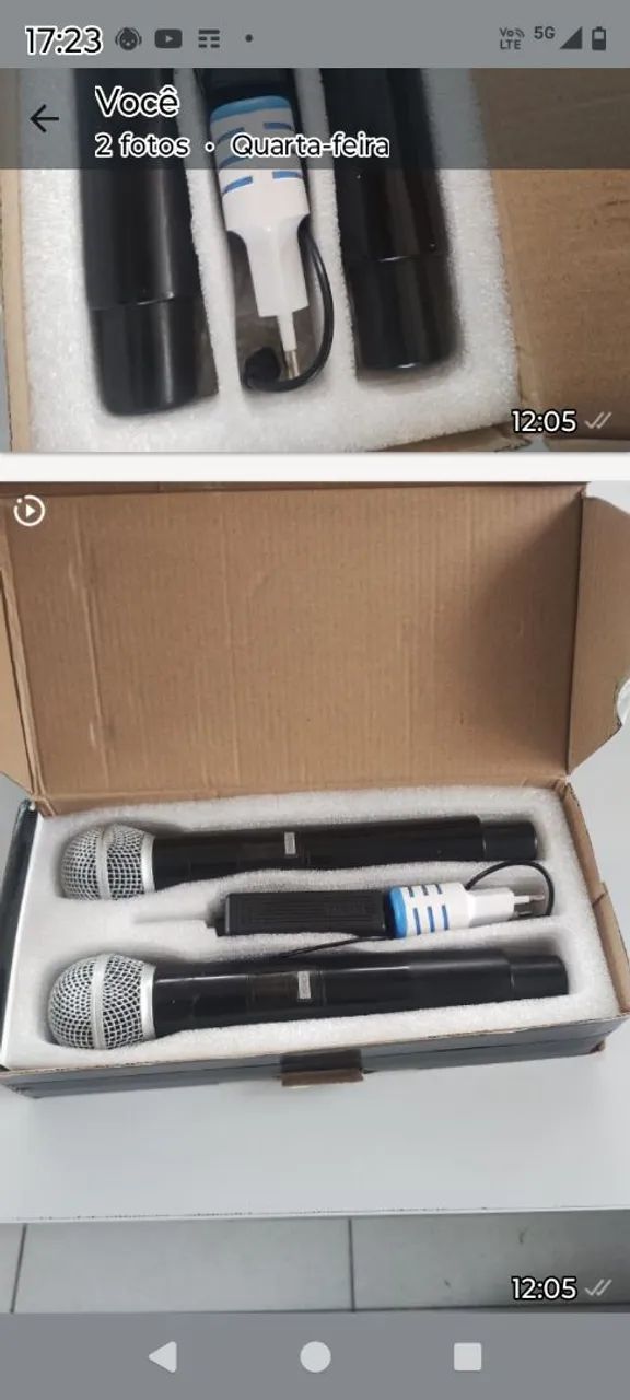 Vendo dois pares de microfone sem fio digital - Foto 2