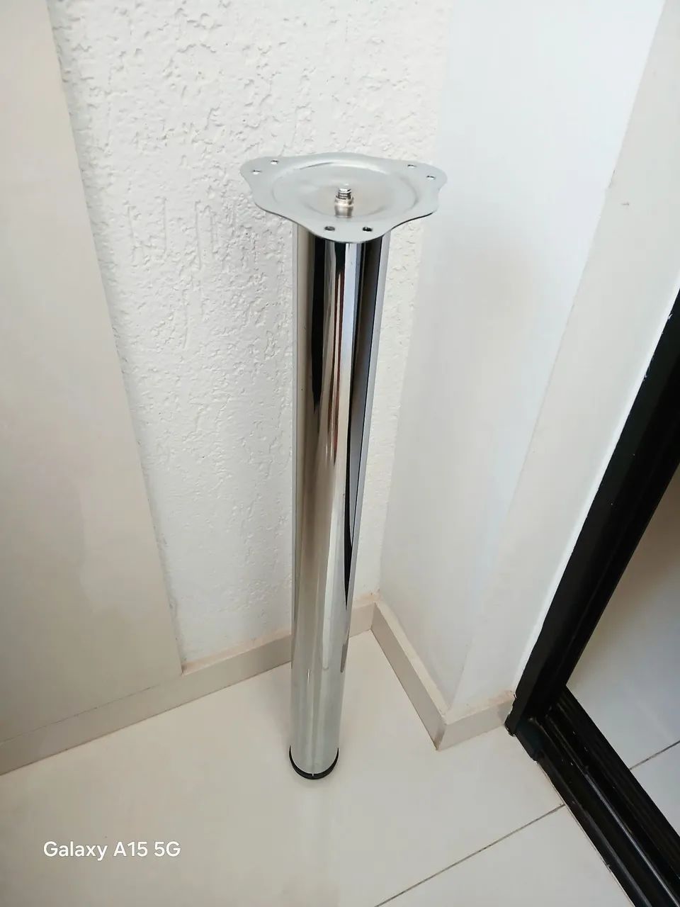 Pé inox para mesa 76cm regulável  - Foto 3