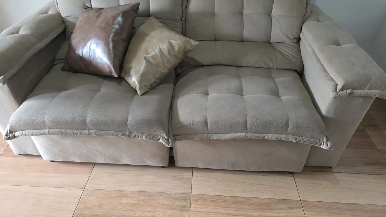 Sofá 2 lugares retrátil e reclinável  - Foto 2