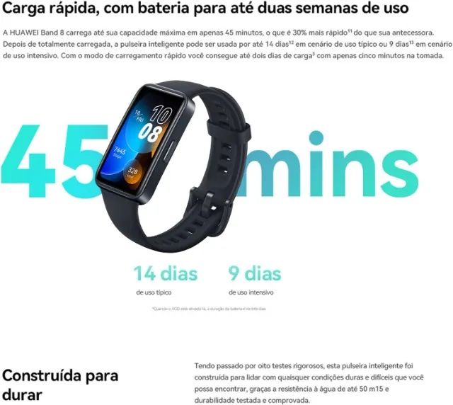 Smartband Huawei Band 8 Preto - Foto 2