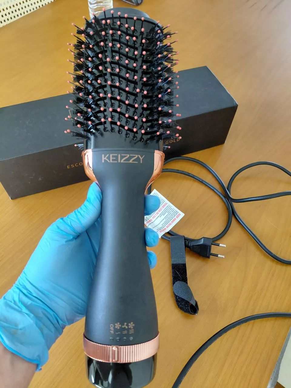 Escova Alisadora e Secadora Keizzy127/220V - Foto 4