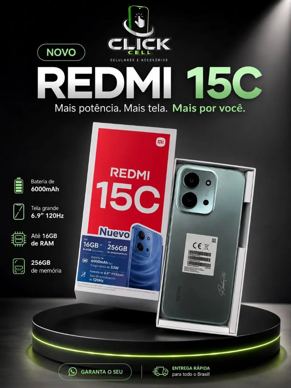 Promoção Redmi 15C 256GB