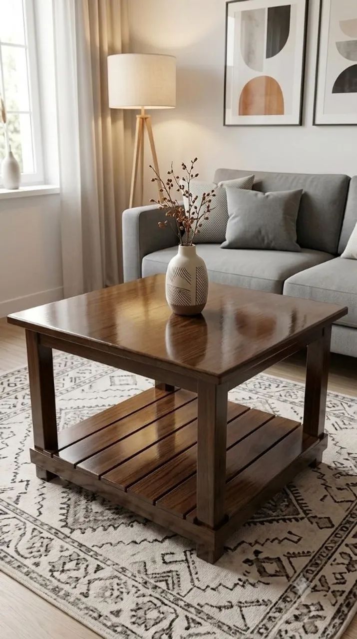 Mesa de centro em madeira - Foto 5
