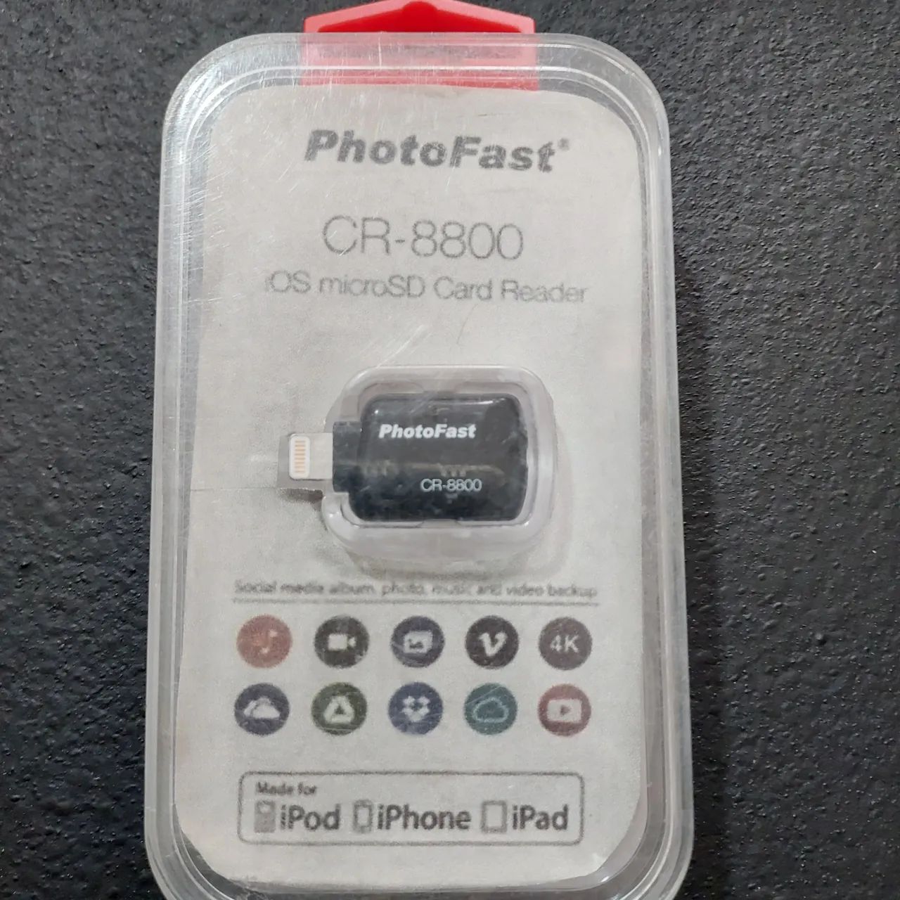 Fhotofast Cr-8800 Leitor mic roSd para IPHONE /IPAD