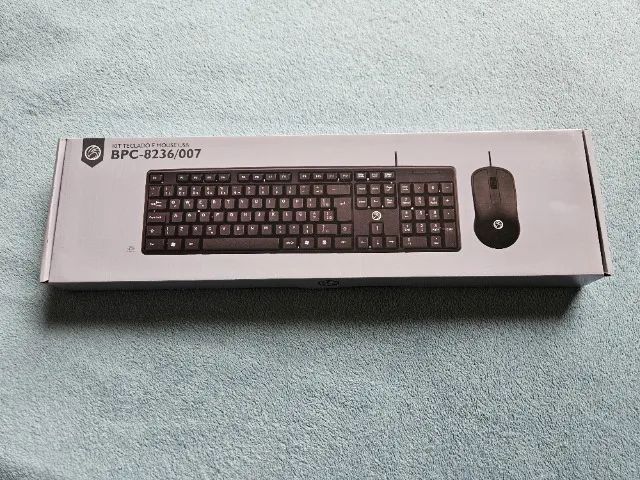 KIT TECLADO E MOUSE USB BRAZILPC BPC-8236/0