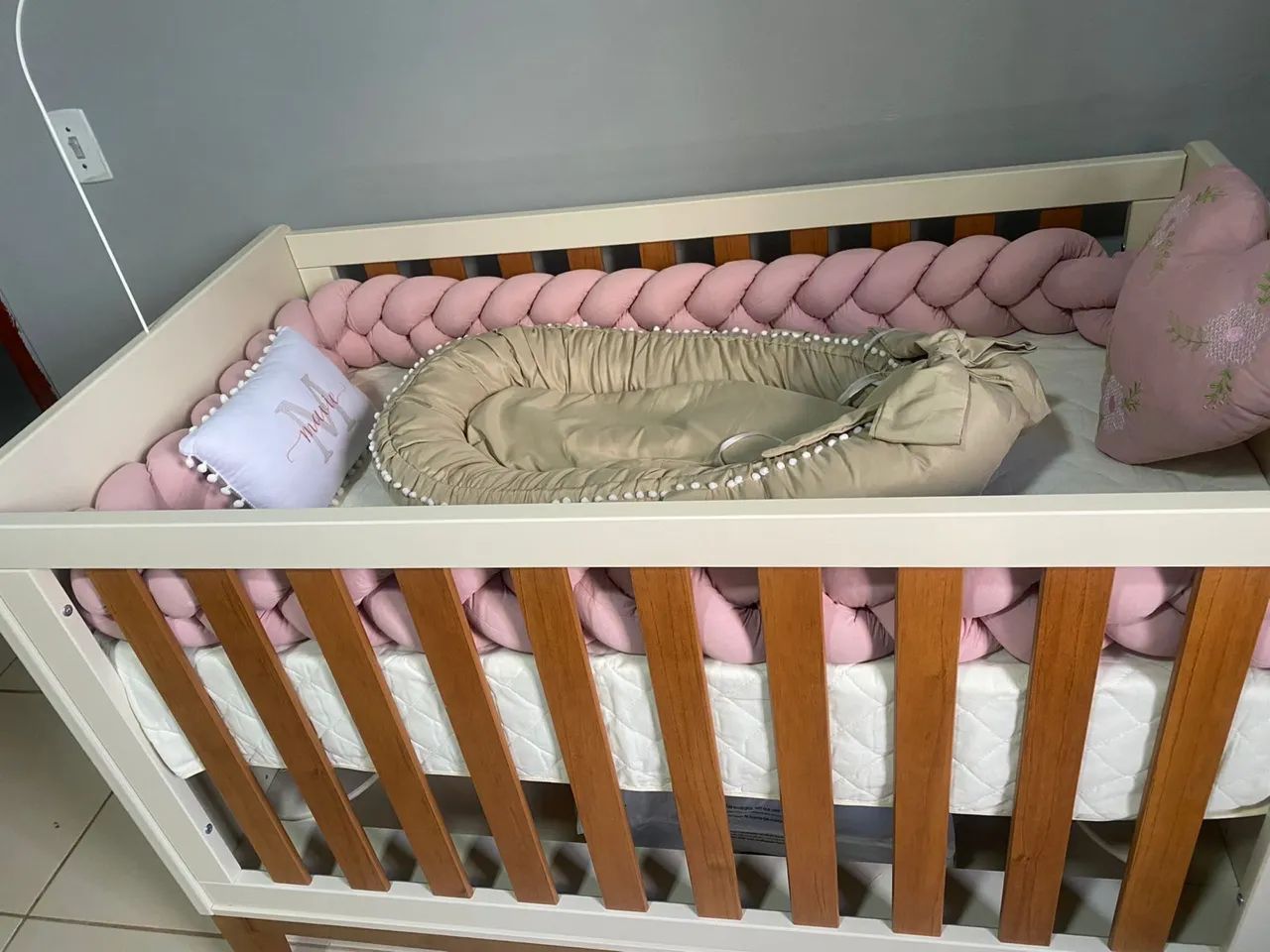 Berço-Cama 3em1 + Colchão