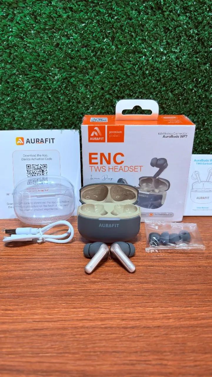 Fone bluetooth AuraBuds WF7 ENC tws  - Foto 3