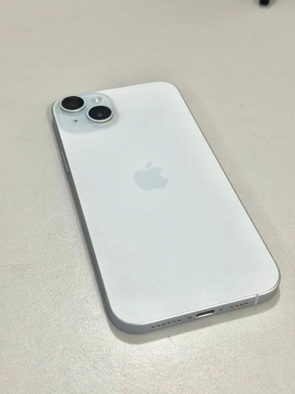 iPhone 15 Plus 128gb Branco C/ Pelicula + Capa + Cabo Carregador - Foto 2
