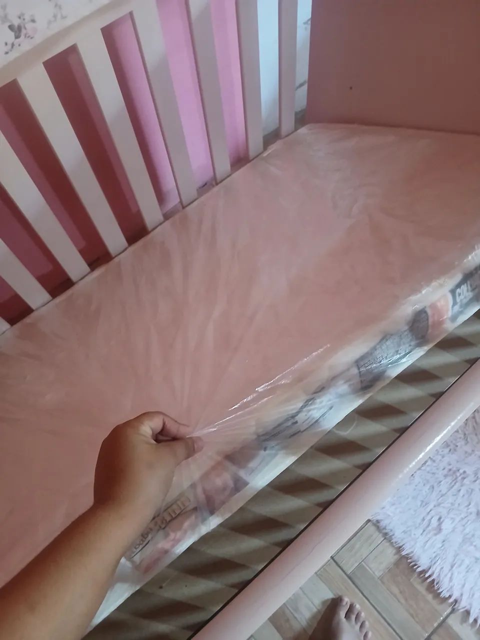 Berço rosa novo - Foto 2