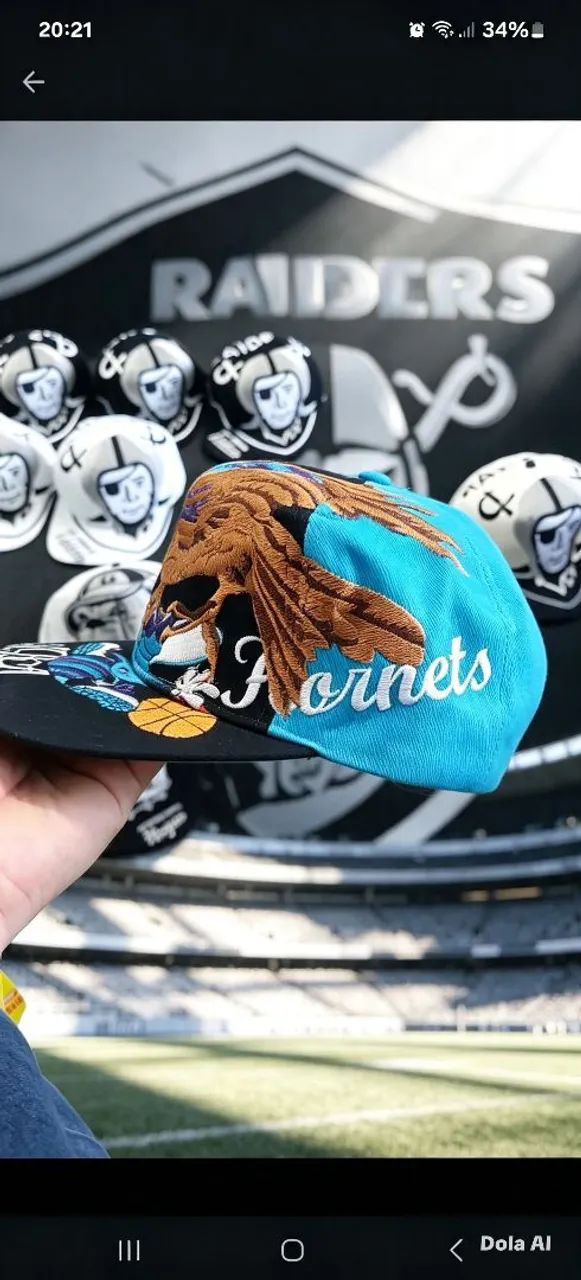 Boné Charlotte Hornets águia  - Foto 3