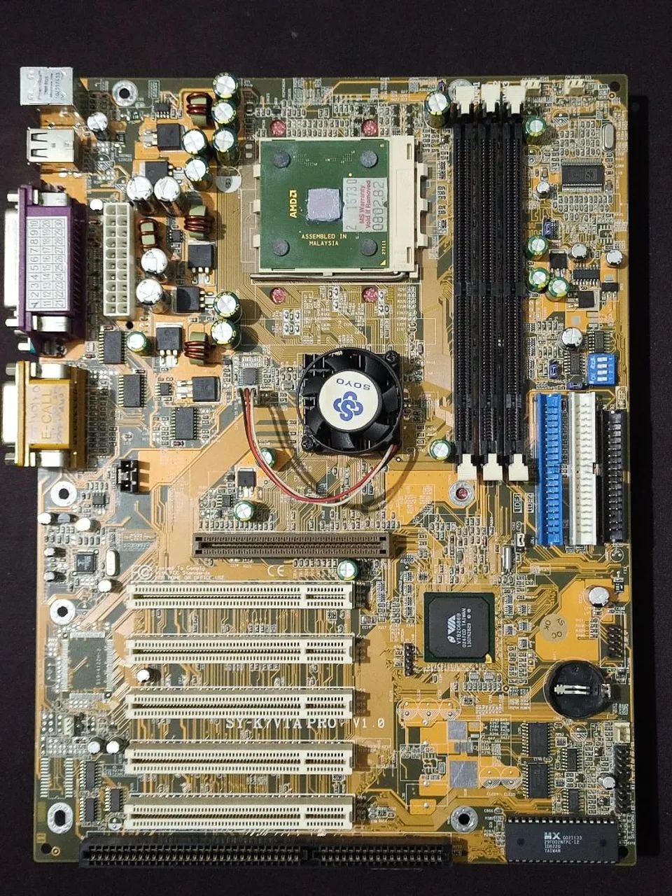 Placa mãe antiga Soyo K7VTA PRO socket 462 - Foto 2