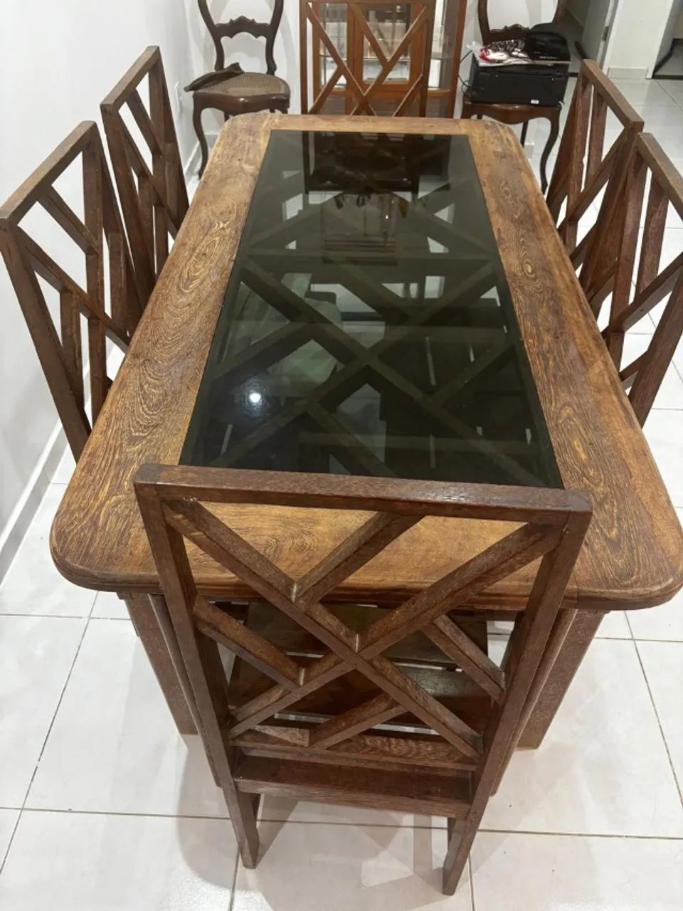 Mesa 6 lugares de Madeira Maciça  - Foto 2