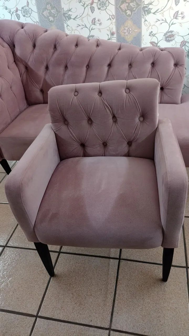 VENDO RECAMIER/DIVÃ/NAMORADEIRA (ESTADO DE NOVO) - Foto 3