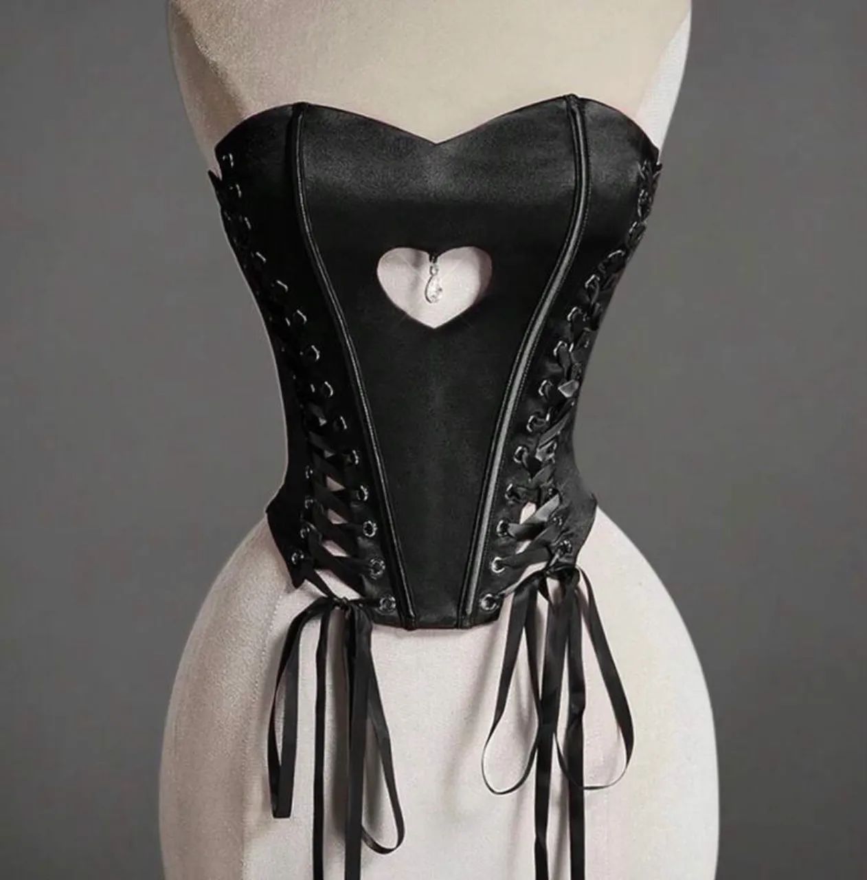 Corset coração preto - Foto 3