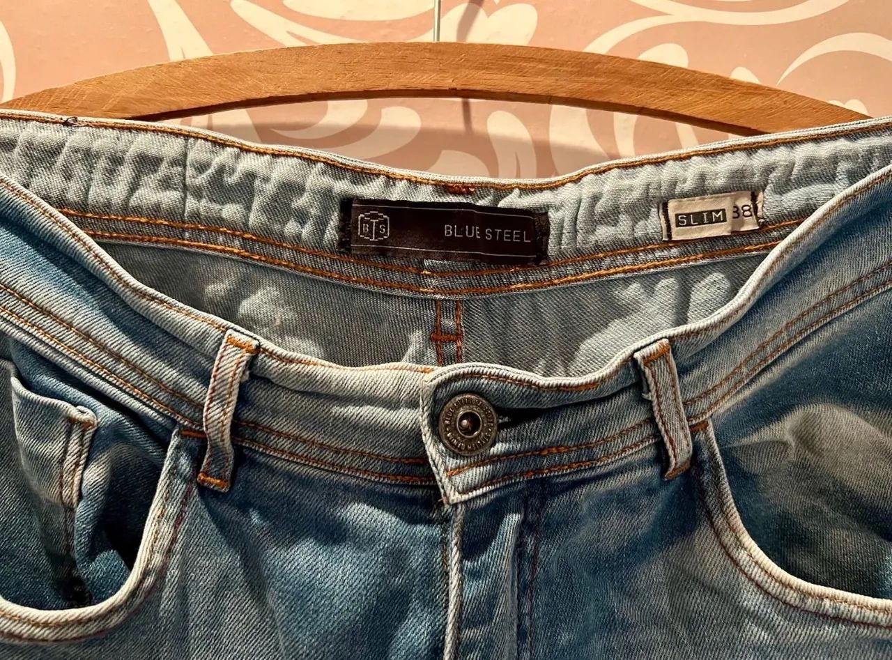 Calça jeans masculina TAM 38 - Foto 3