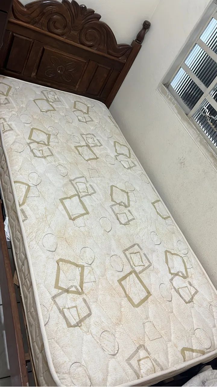 CAMA SOLTEIRO MADEIRA MACIÇA  - Foto 2